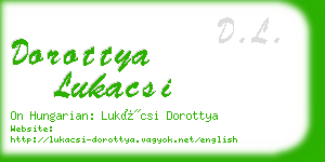 dorottya lukacsi business card